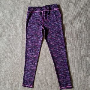 Ideology Stripped Active Cropped Leggings Size: M